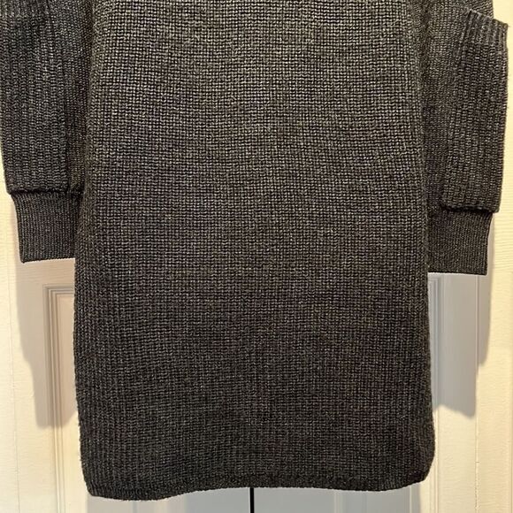 Ellen Tracy Grey Mock Neck Long Sleeve Sweater Tunic Size S - Picture 9 of 12